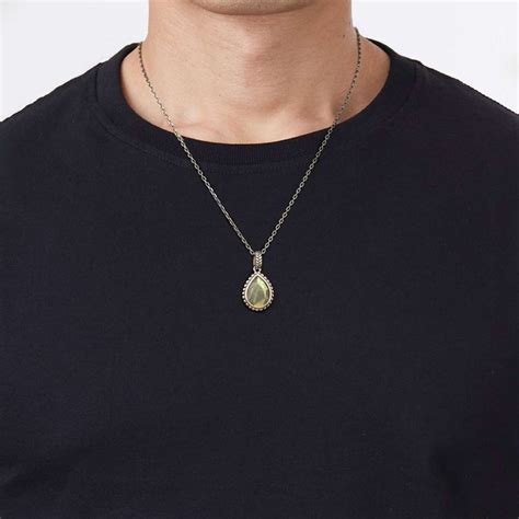 collier en argent pour homme